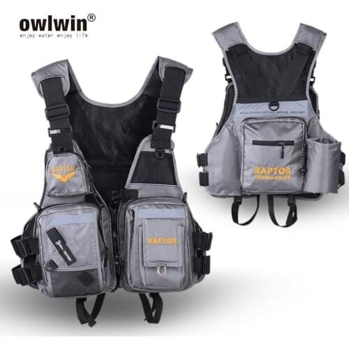【New store 】 fishing life vest life jacket 2020 Man Reflective UNISEX Large Size Multi-Function Multi Pocket Outdoor