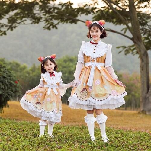 New Parent-child Styles Stand-alone Game Character Skin Suit Character Candy Mechanic Lolita Dress Halloween Costume