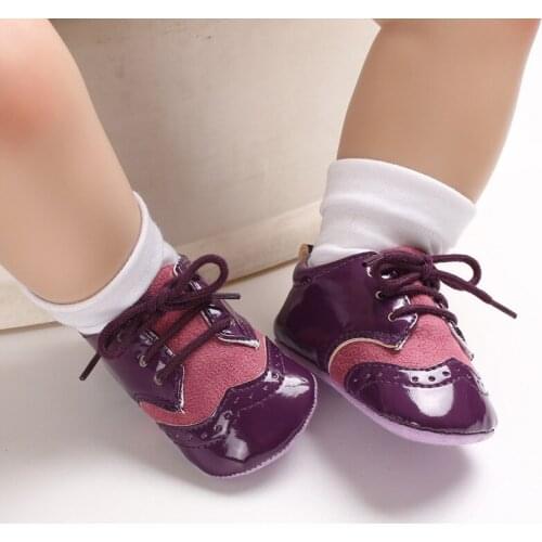 Newly Lovely Casual Fashion Toddler Baby Girls Boys Shoes Soft Sole Crib Shoes Solid Cross-tied Lace-Up Shoesl 0-18M