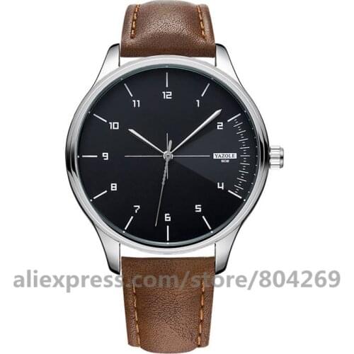 Wholesale Fashion Men Sport Watches For Men Business Leather Quartz Watch Casual Women Quartz Wrist Watch 103023