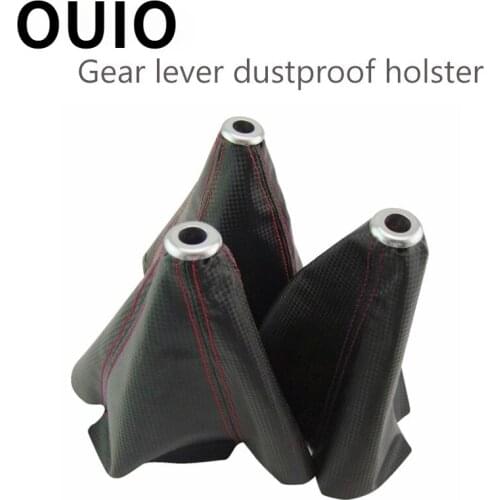 OUIO 1pcs Car Gear Lever dust-proof cover For BMW E46 E39 E90 E60 E36 F30 F10 X5 E53 E34 F20 E87 E92 Mini Cooper Accessories