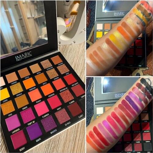 IMAGIC Galaxy 30 Color Eyeshadow Palette, Matte Pearlescent Polarized Color, Long-lasting Waterproof