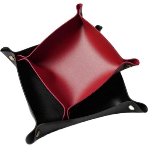 Personalized Trays Leather Desk Organizer Desktop Storage Box for Sundries Jewlery Cosmetics Key Glasses Wallet Office Home Use