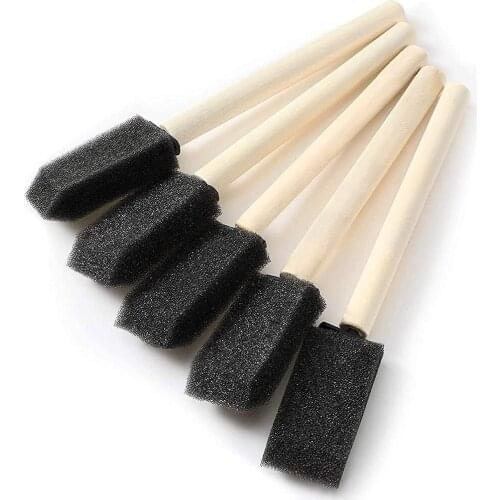 Car wash Brush Foam Sponge Wood Handle Paint Brush Microfiber Mini Duster Computer Clean Tools Blinds Duster Car Care Dust Brush