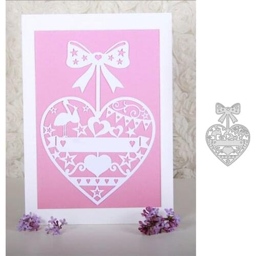 Die Cut Metal Cutting Cut Bow Tie Heart Scrapbooking Paper Craft Handmade Card Punch Art Knife Cutter Die Cut New 2021