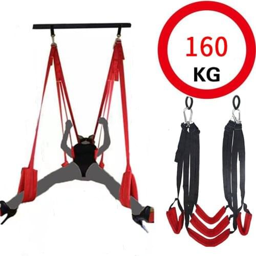 Upgraded Sex Swing Sex Furniture Fetish Bandage Adult game Soft Seat And Leg Pad Hanging Erotic Swing Sex Toys for Couples Flirt