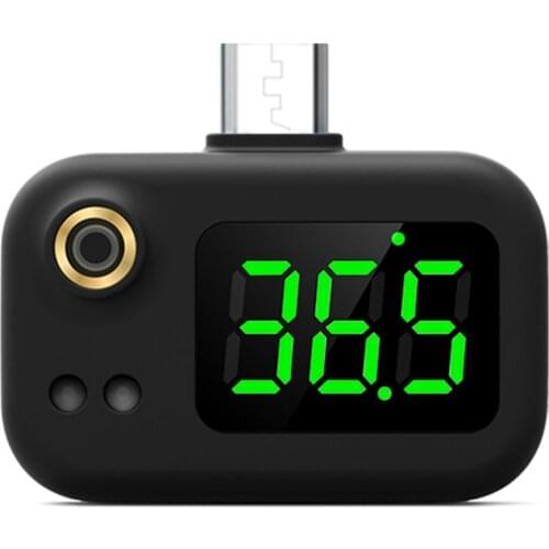 Mobile Phone USB Smart Thermometer Non-contact Infrared Thermometer Portable Electronic Thermometer LCD Display