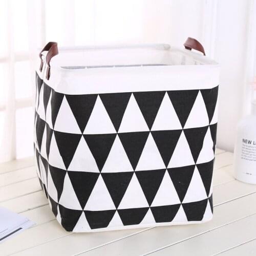 Waterproof Clothes Storage Box Cotton Linen Desktop Case Kids Toys Storage Basket Cosmetic Organizer Box Makeup Case