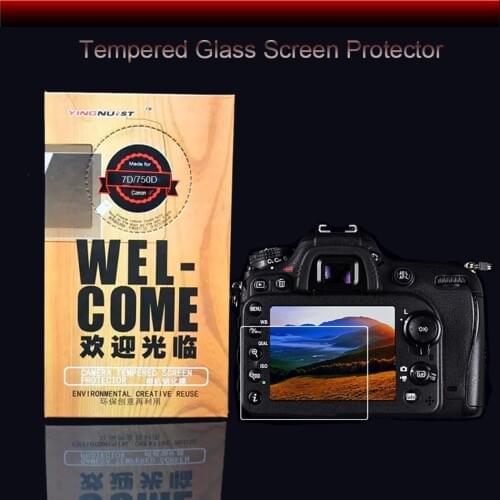 Original Tempered Glass Screen Protector For Canon 750D 70D 760D 700D 7D Mark II HD Camera Toughened Protective Film Protetor