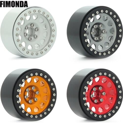 1PCS/4PCS CNC Aluminum 2.2 Beadlock Wheels Rim 61x35mm for 1/10 RC Crawler Traxxas TRX4 TRX6 Axial SCX10 Capra Wraith YK4102