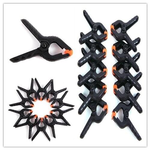 10pcs 2inch Spring Clamps DIY Woodworking Tools Plastic Nylon Clamps For Woodworking Spring Clip Photo Studio Background