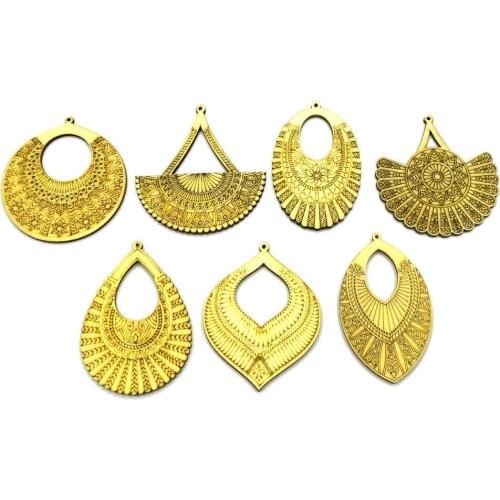 10Pcs Ethnic Style Eardrop Shaped Wood Cutout Chips For Board Game Pieces Arts Crafts DIY Party Wedding Home Decoration