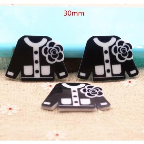 10pcs/lot flat back planar resin clothes DIY resin cabochons accessories