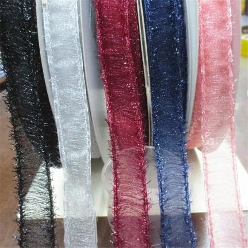100yards 25mm Hair Selvedge Headdress Bow Dress Gift Wrapping DIY Handmade Material Ribbon 172