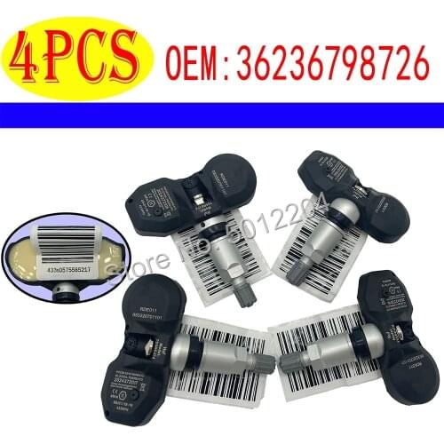 4 pcs 36236798726 6798726 TPMS 433MHZ for BMW MINI tyre pressure control system Wheel Sensor