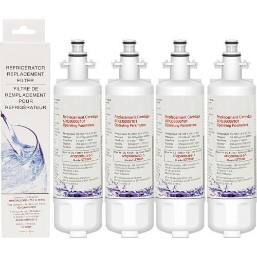 High Quality! LT-700P Refrigerator Replacement Coconut Carbon Block Water Filters for LG lt700p (3+1 FREE)