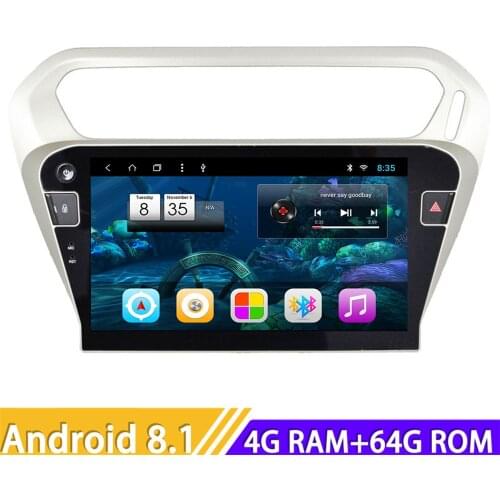 Roadlover Android 8.1 Car Multimedia Radio For Citroen C-Elysee 2014 Peugeot 301 2014 Stereo GPS Navigation Magnitol Din NO DVD