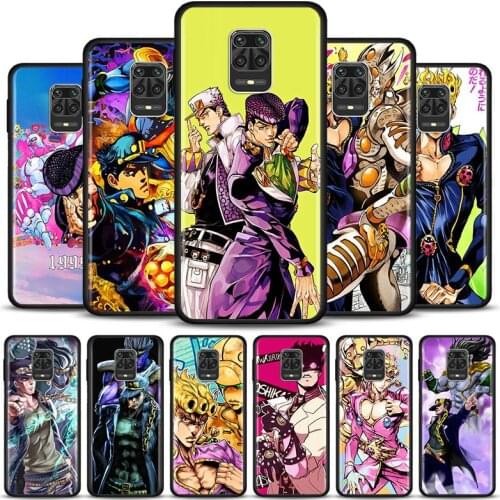 Case For Xiaomi Redmi Note 10 Pro Max 5G 9 9S 9Pro Cover For Redmi K40 Pro Plus 9 Power 9T Anime JoJos Bizarre Adventure