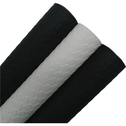 Fish Scales Embossed Synthetic Faux Leather Vinyl Fabric Sheets for Bows Earrings DIY 21X29CM 6S100B