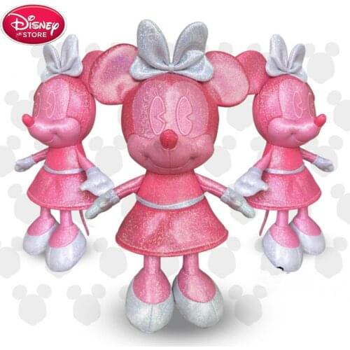 Disney Minnie Mouse Dolls Shiny Laser Disney Toys Plush Mickey Stuffed Animal Plush High Quality Gifts Classic for Girls Kids