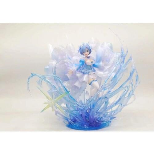 New 28CM 3KG For Re:Life in a different world from zero Crystal Rem PVC hard Anime Action Figure Model Collectible Toy Doll