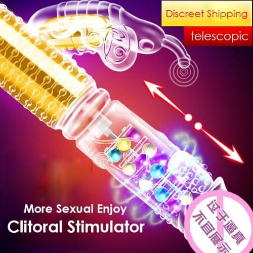 Newx Strong Telescopic Rotation Rabbit Vibration Dildo Sex Toys For Women Clitoris Stimulator G-spot Massager Female Masturbator