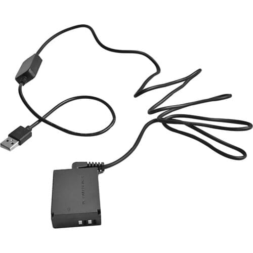 DR-E12 DC Coupler Fake Battery + 5V 2A Drive ACKE12 ACK-E12 CA-PS700 USB Cable Adapter for Canon EOS M M2 M10 M50 M100 Camera