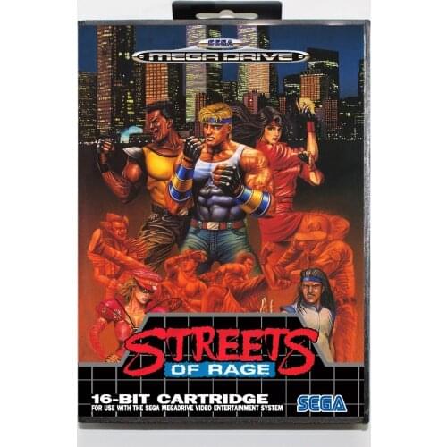 Streets of rage 16 bit SEGA MD Game Card With Retail Box For Sega Mega Drive For Genesis