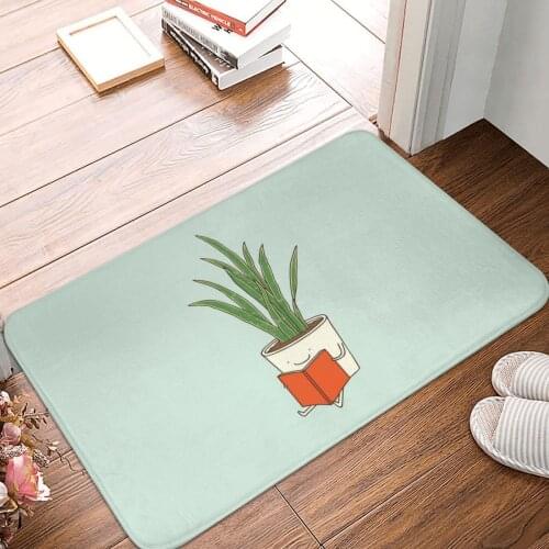 Indoor Plant Doormat Carpet Mat Rug Polyester Non-Slip Floor Decor Bath Bathroom Kitchen Balcony 40x60
