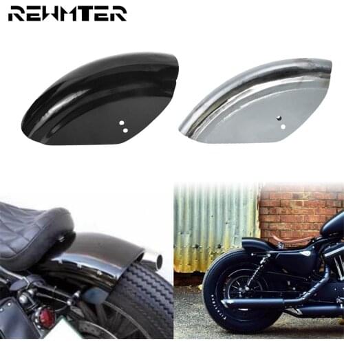 Motorcycle Short Flat Rear Fender Steel Mudguard Cover Protection Unpainted/Painted For Harley Sportster XL Bobber Cafe Racer 48