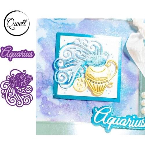 QWELL Aquarius Metal Cutting Dies for Scrapbooking and Card Making Paper Embossing Craft New 2019 die cuts