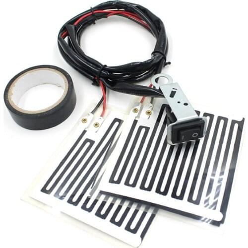 Motorcycle Motorbike ATV Motor Bike Heated Grips Handlebar Heater Hand Warm Grip Inserts Pads Winter Warmer Switch Heat Thermal