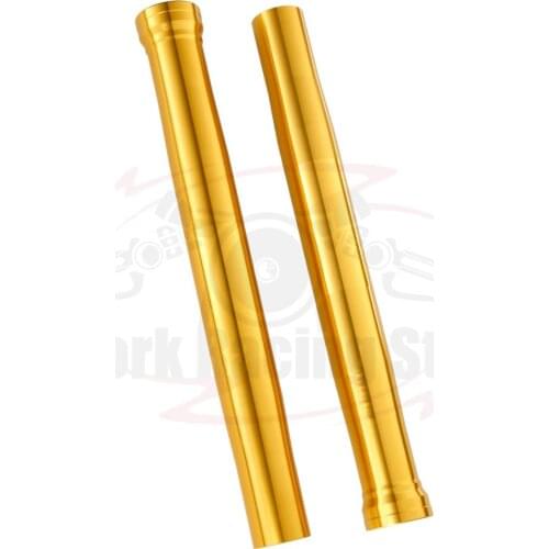 New Quality Outer Fork Pipes Golden Tubes Bars Pair For YAMAHA R1 2002-2003 5PW-23136-10-00