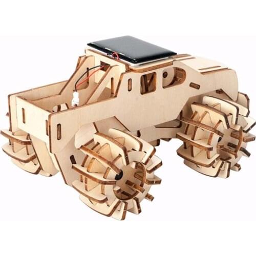 2020 New Drop Shop. Wooden Solar Car Model Kits DIY Educational Science Toys Kits for Kids Age 8-12