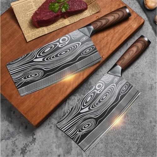 Slaughter Knives Cleaver Hunting Knife Butcher Knife Chef Knife Japanese Knife Boning Knife Damascus Kitchen Knife Meat Cleaver