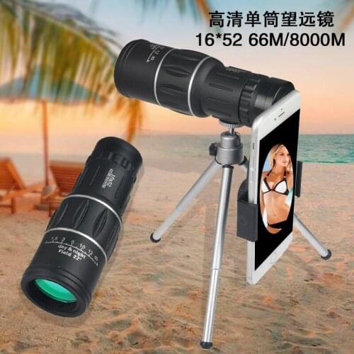 Portable High Times Double Adjustable Monocular Telescope 16*52 Outdoors Sports Hunting Camping Travel Sight Scopes Q1403CMC