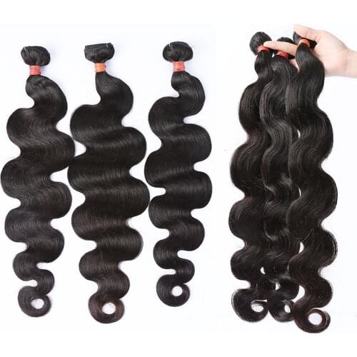 Links 8- 40 Inch Brazilian Hair Bundles Body Wave Human Hair 1 3 4 Bundles Natural Color Remy 28 30 Inch Hair Bundles Extensions