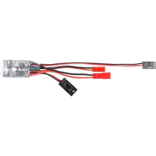 10A ESC Brushed Speed Controller with Brake for 1/12 1/16 1/18 1/24 RC Car Crawler WPL C24 B16 B24 MN D90 MS RC Boat