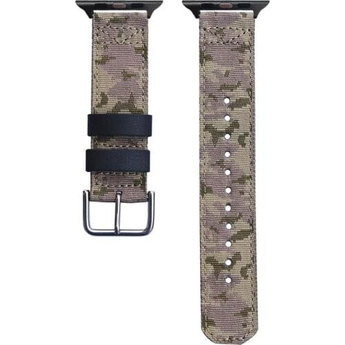 Camoufla Nylon Watchband for Apple Watch Band Series 5/4/3/2/1 Sport Bracelet 42mm 44mm 38mm 40mm Strap For iwatch Band