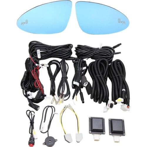 Microwave Blind Spot Assistant System BSD Angle Wide Glare Proof Mirror Base-Heated For 2015 Porsche Macan S