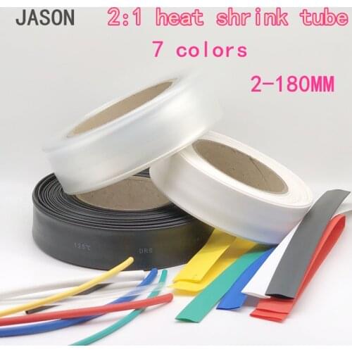 1 Meter heat shrinkable tube termoretractil Shrink Heatshrink Tubing Tube Sleeving Wrap Wire Sell DIY Connector