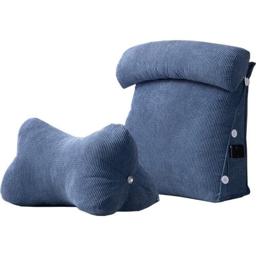 Triangle Bedside Cushion Office Chair Lumbar Support for Office Bed Back Cushion Sofa Large Tatami Bed Cushions Home Decor FK253