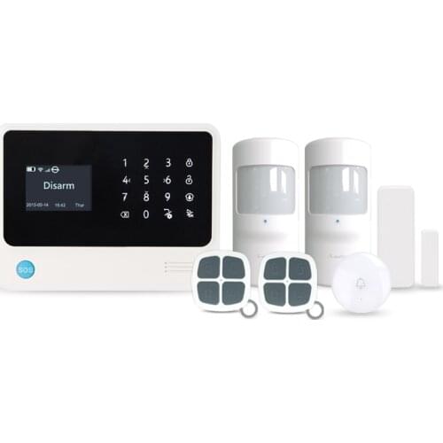 3G GSM WIFI GPRS SMS alarm system APP mobile phone control smart burglar alarm Ifttt setting G90B Plus 3g wifi alarm