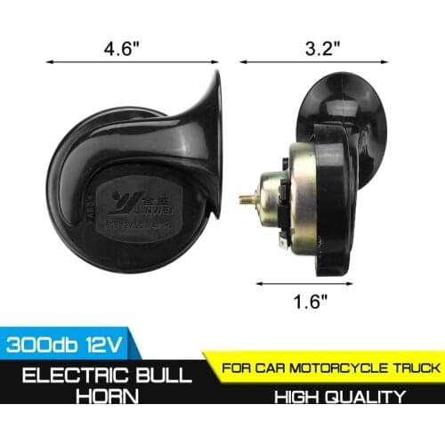 Universal 12V 300db Loud Waterproof For Car Motorcycle Truck Boat for auto siren Electric Snail Horn Air Horn Raging Sound