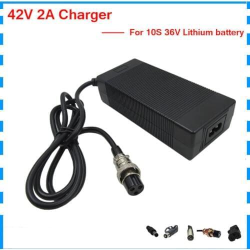 42V 2A 42V2A Electric bike scooter Charger XLR3 3pin charger for 36V 10S lithium 18650 battery pack