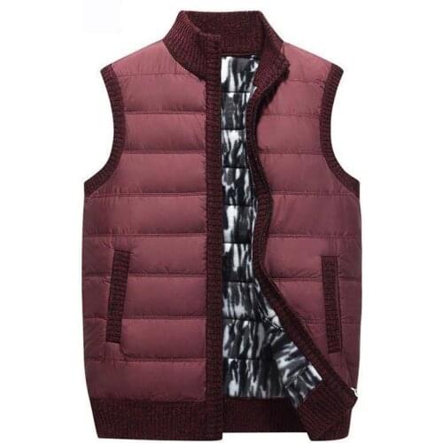 Vest homme vest for men Velvet vest vest men waistcoat men clothing Thickened Clothes Mens Comfort Zipper 2021 Winter Clothes