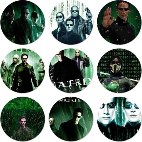 Matrix Icons Pins Badge Decoration Brooches Metal Badges For Backpack Decoration