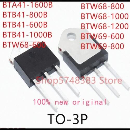10PCS BTA41-1600B BTB41-800B BTB41-600B BTB41-1000B BTW68-600 BTW68-800 BTW68-1000 BTW68-1200 BTW69-600 BTW69-800 TO-3P