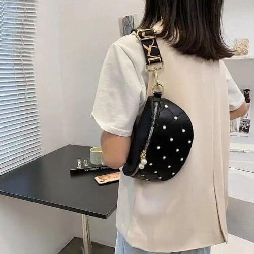 CGCBAG 2021 Fashion Exquisite Chest Bag Women Simple Korean Style Crossbody Bags Female PU Leather Messenger Bag Retro Waist Bag
