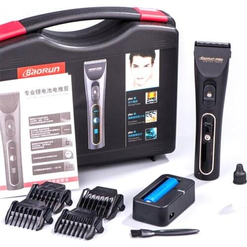 Professional hair clipper Cordless&Rechargeable 100-240V hair cutting machine electric hair trimmer LCD display Hair Shaver